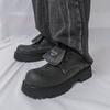 Plus Size Men's Thick Sole High Top Martin Boots - Autumn/Winter Motorcycle Style British Fashion