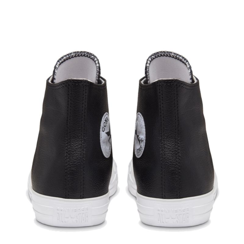 Converse Chuck Taylor All Star Seasonal Colour Leather Comfortable High-Top Canvas Shoes Unisex Black & White