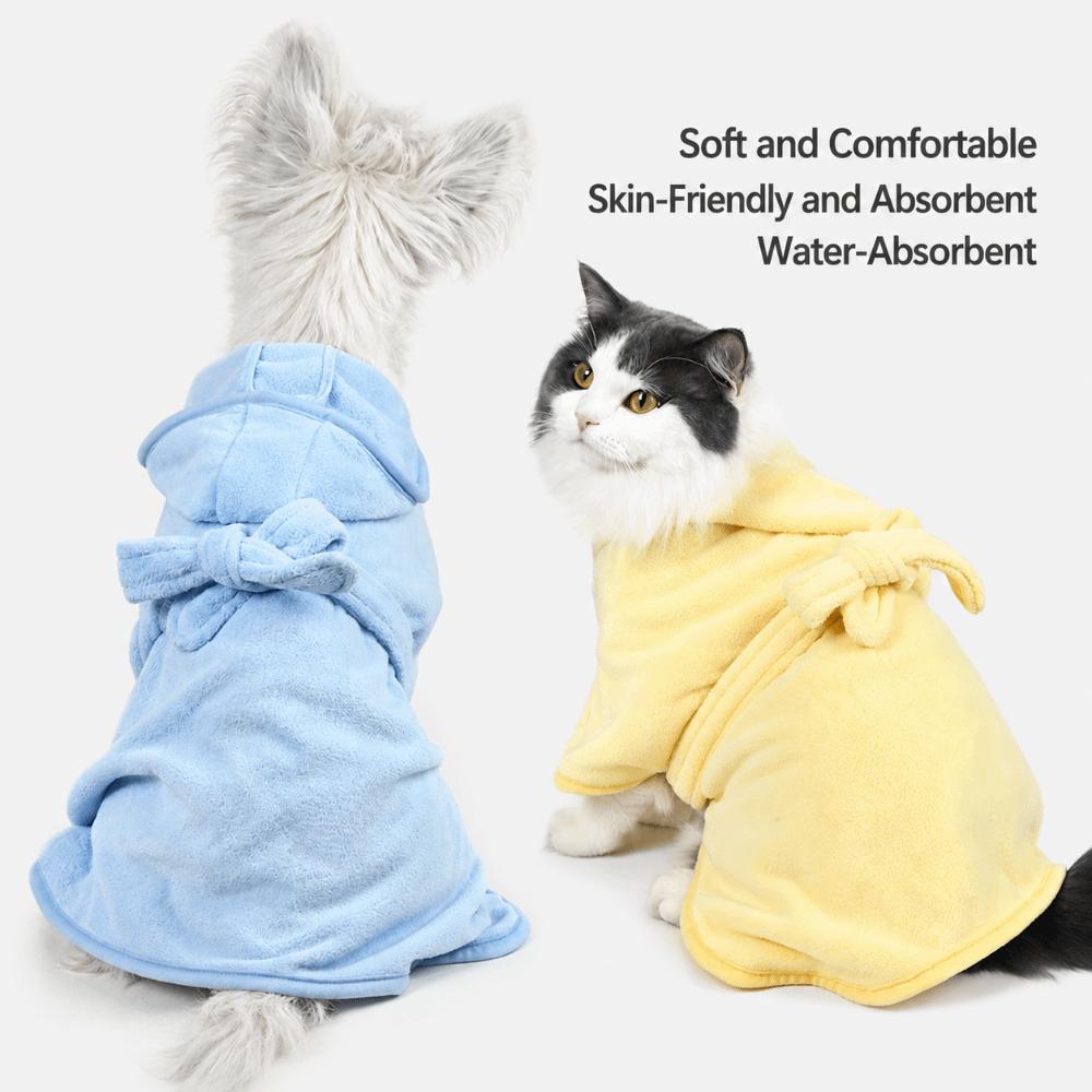Super Absorbent Pet Bathrobe Thickened Cat Bathrobe New Pet Grooming Towel  Pet Grooming