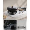 LANMI Zizi Titanium Wokas Wok Pan Titanium-Iron 0 Coating Non-Stick Rust-Resistant Rustproof Lightweight Stable Healthy