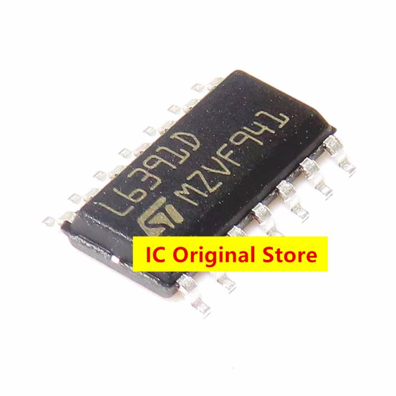 

5PCS L6391DTR Original Chip SOP-14 L6391D Bridge Drive Package SOP14 6391 Electronic Integrated Circuit L6391 чорний