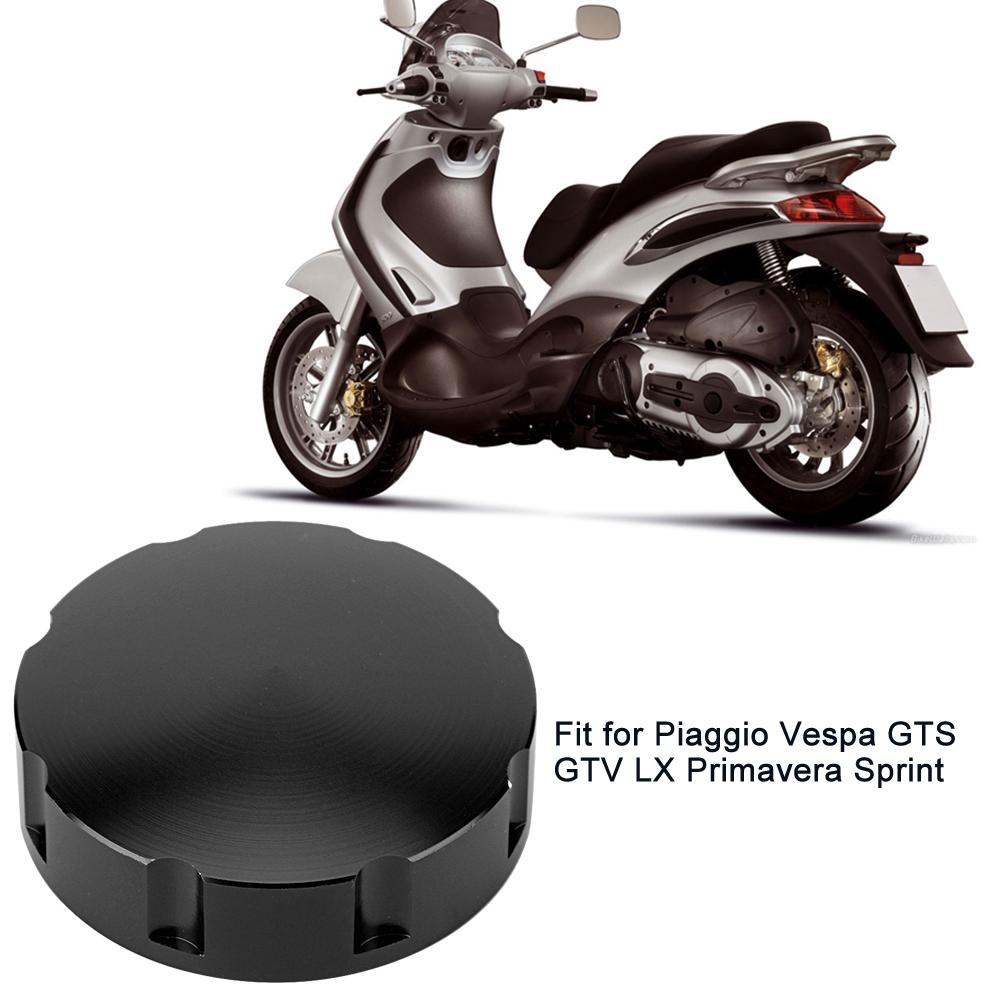 Aluminum Fuel Tank Cap Cover Modified Accessory Fit for Piaggio Vespa GTS GTV LX Primavera SprintBlack