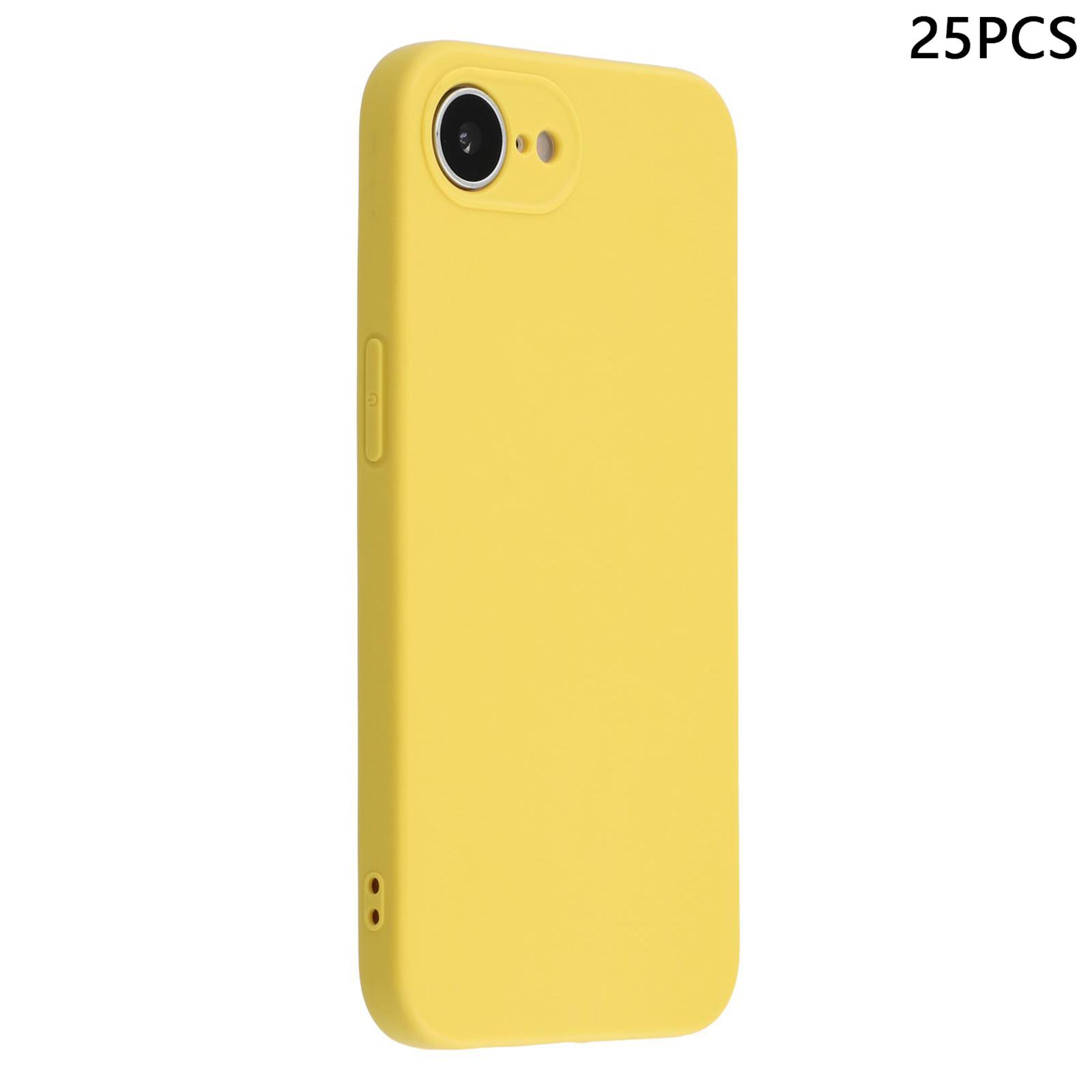 

Оптовая закупка 25 шт. Чехол для iPhone 16e 1,2 мм ТПУ матовая накладка для телефона Yellow