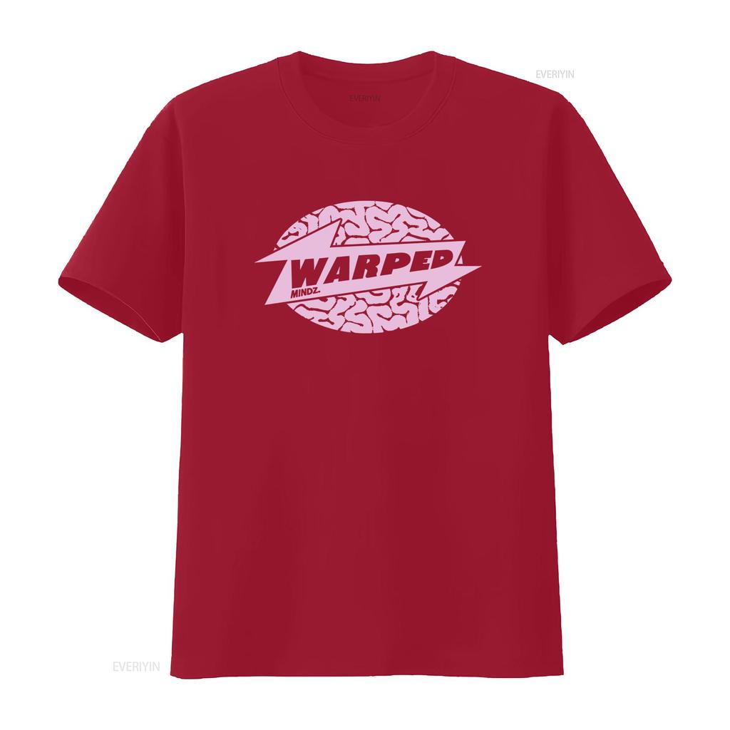 Warped Mindz Stylish T Shirt with Warp Records House Music Techno Aphex Twin Edm Print vintage Washed graphic Soft homme