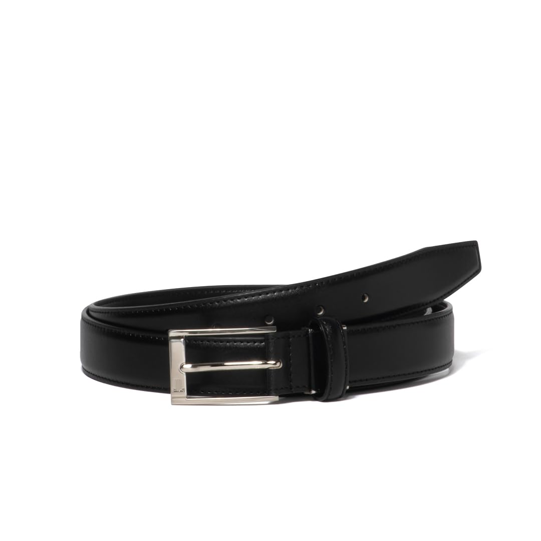 Ремень из кожи с эффектом сжатия JLMB318L Черный БЕСПЛАТНО [Lanvin Collection] (Длинный размер) Мужской чёрный