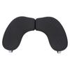 Nail Arm Rest for Nail Tech Detachable U Shape Soft PU Folding Manicure Hand Rest for Salon Home Black