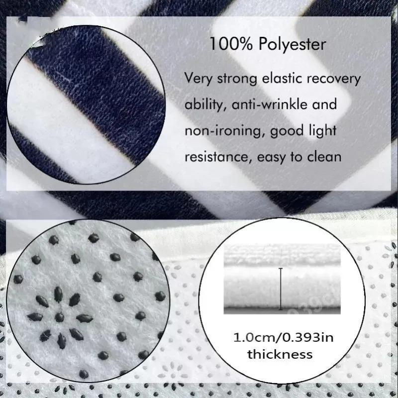 3D Stereo Visual Living Room Carpet Creative Art Design Indoor Home Decor Large Area Rug Non Slip Floor Mat for Unique Home