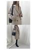 Cai Daifei 2025 Spring/Summer Women's Slim Wool Coat, Medium To Long Length, Large Sizes Available