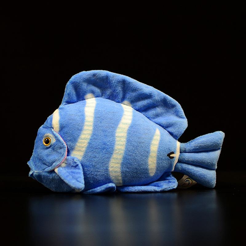 Pesce Chirurgo Blu Imperatore Pesce Angioletto Reale Pesce Farfalla a Quattro Bande Pesce Tropicale Pesce Farfalla a Banda di Rame Pesce Scat Maculato Peluche