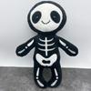 Kreativní kreslený lebka muž Halloweenský duch plyšová hračka měkká vycpaná bavlna zábavná dekorace dům narozeniny svátek dárek