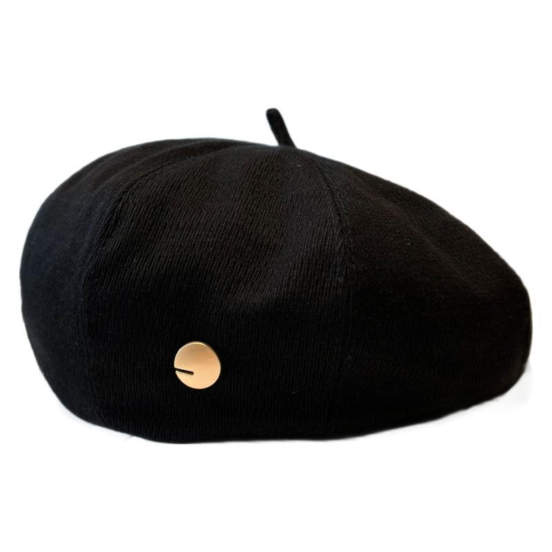 Face Small Octagonal Hat Children'S Season Uv Protection Advanced Sense Beret Retro Versatile Pumpkin Hat