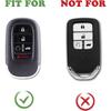 TANDRIVE Key Fob Cover For (5 Buttons) Honda 2026 2025- Civic Accord CR-V HR-V Pilot And 2026 Passport, Silicone, 2-Pack, Black
