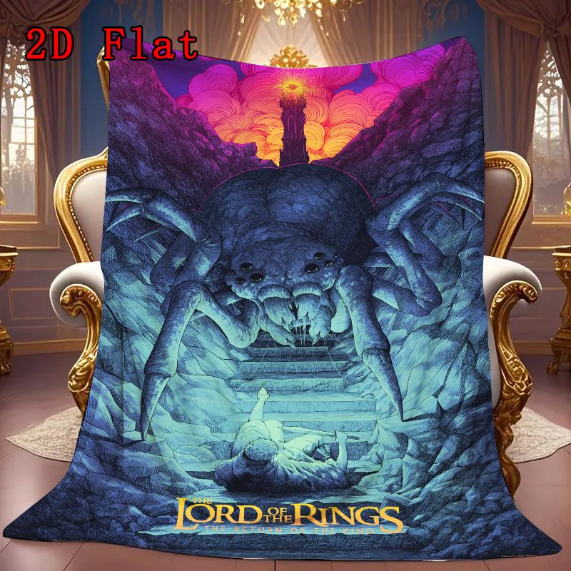 Giant Spider and the Hobbit 2D Flat Pattern Flannel Blanket High quality All Seasons Warmth and Comfort Perfect for Christmas Gifts.MMT0918626