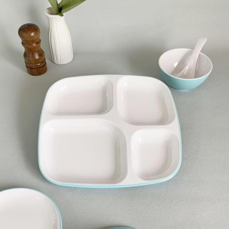 ZISIZ Melamine Compartment Meal Tray