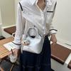 Popular fashion bag women's handbag 2025 new messenger bag bucket bag high-end texture simple temperament bag