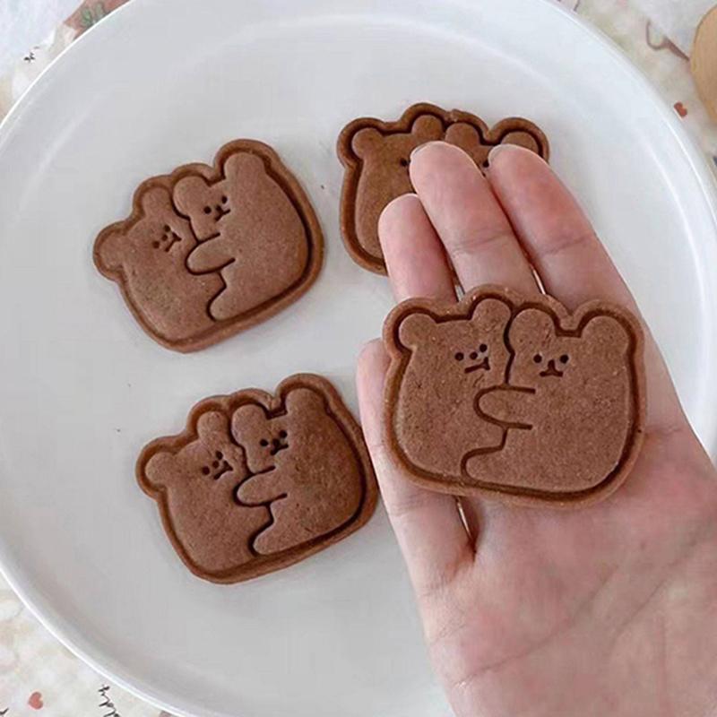 1Set Plastic Cookie Mold Biscuit Mould DIY Bakery Pastry Tools Confectionery Baking Stamp Cutters Kitchen Gadgets