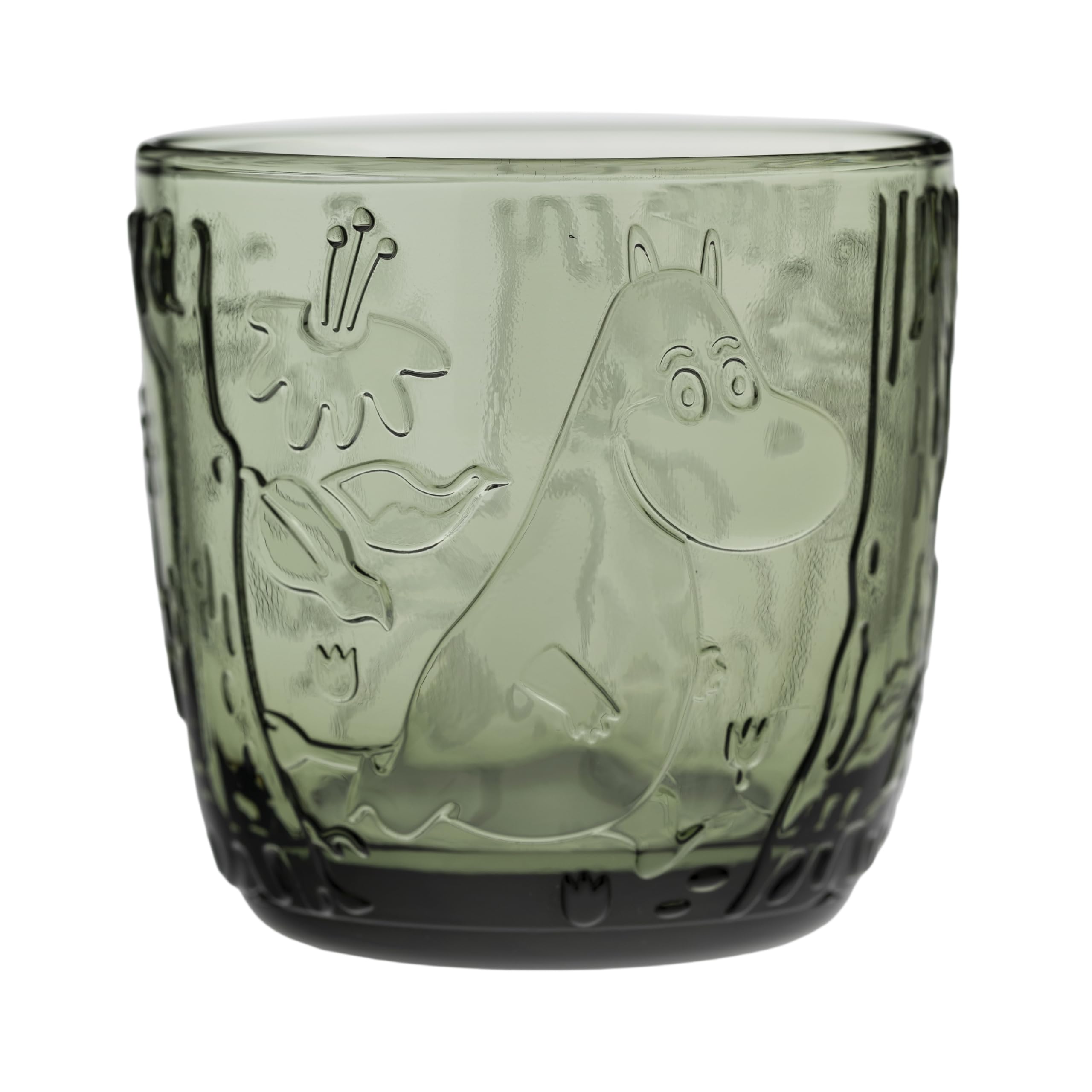 

[Officially Imported] Moomin by ARABIA Glassware Collection Tumbler Set (2-Piece Set), Approx. 280ml, Pine Green, Moomin Tableware, Arabia, 1070868