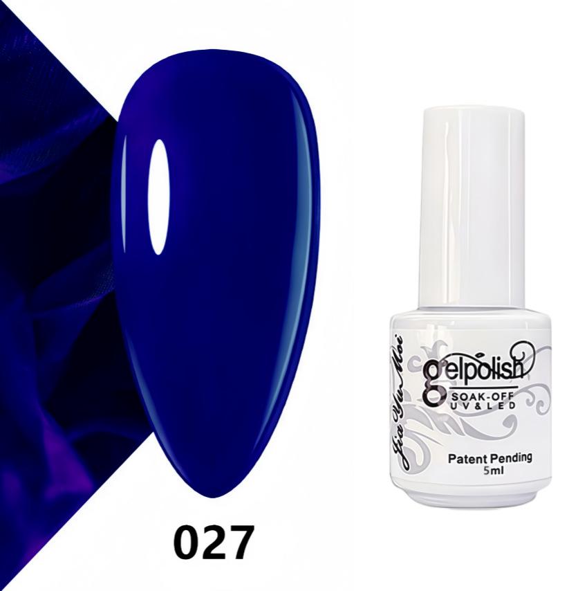 GELPOLISH Nail Art Set: Base, Top Coat, Transparent & White Gel Polishes
