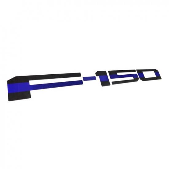 3D Tailgate ert Letter Emblem For F-150 -2024 Rear Black Red Blue Sticker Black/Blue
