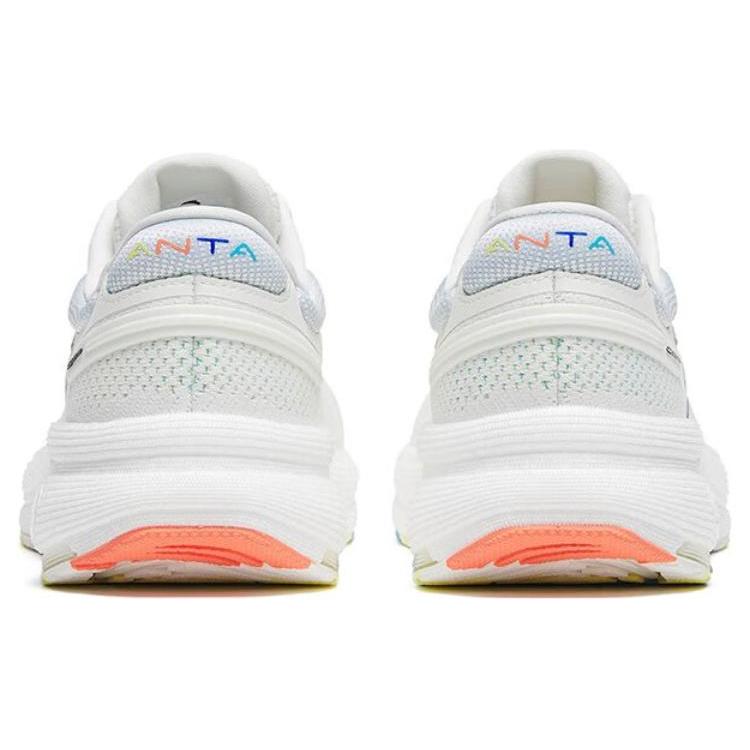 Anta C100 Nitrogen Technology Cushioning Breathable Low Top Running Shoes Women's White 122245586-3