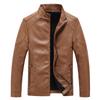 Spring and Autumn New Men's Leather Jacket Men's Slim-fit Locomotive Men's Leather Jacket