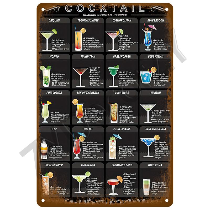 Beer Metal Sign Funny Poster Home Decor For Bar Pub Club Man Cave Tin Sign Rum Brand Vintage Wall Decoration Art Plate Mural