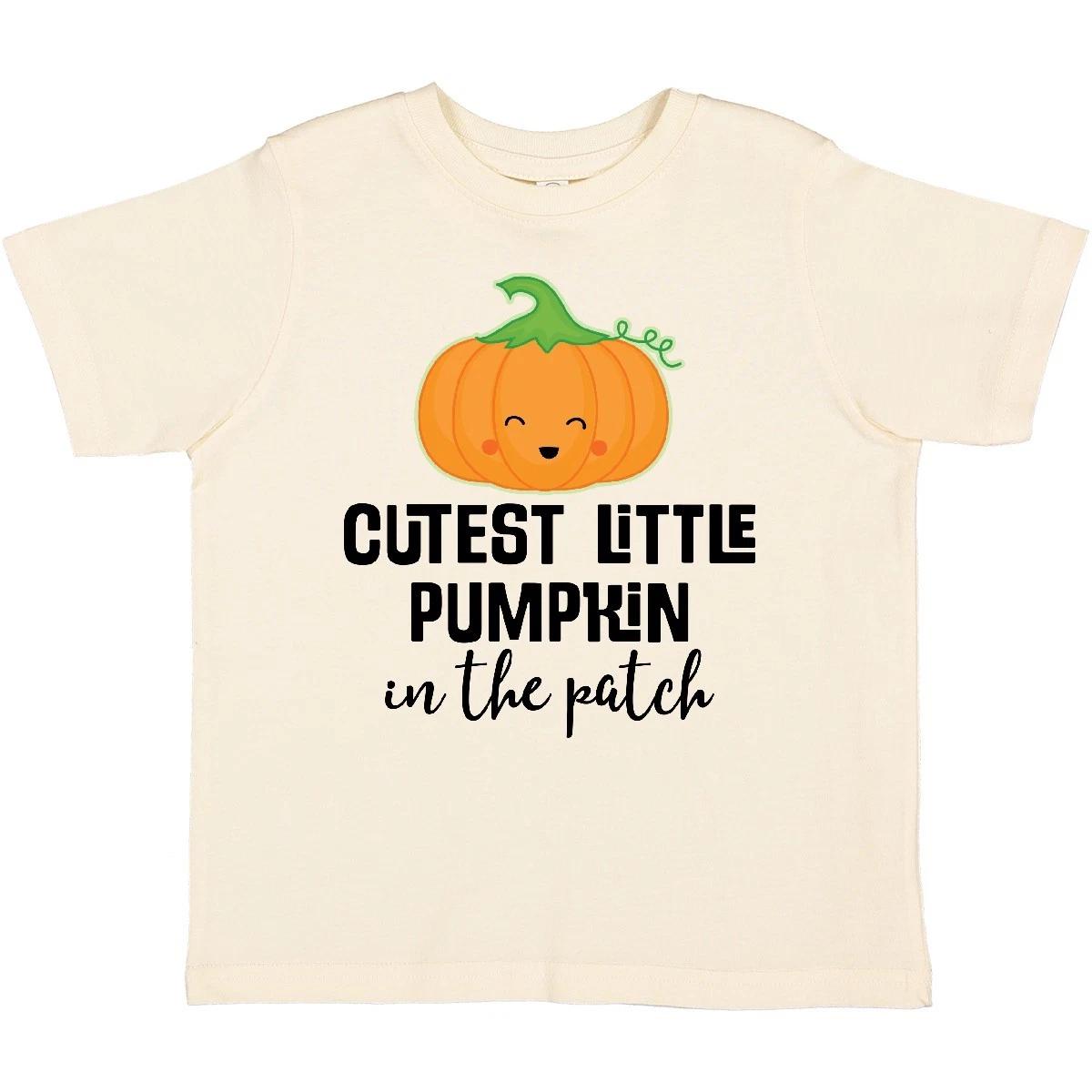 Inktastic Cutest Little Pumpkin In The Patch Halloween Toddler T-Shirt Holiday 120