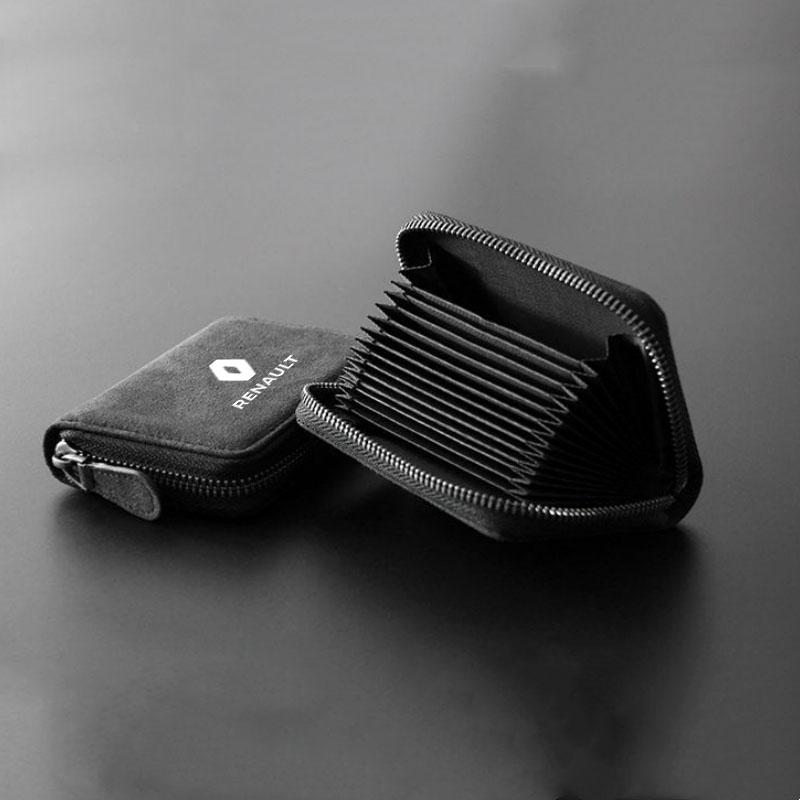 Car Suede Leather Portable Storage Box Key Bag for Renault Scenic Clio Laguna Fluence Megane Trafic Talisman Twingo Accessories R777