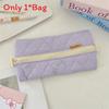 Student Pencil Case Soft Fabric With Zipper For Girls And School Supplies