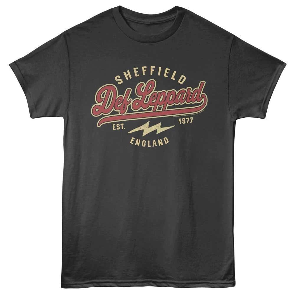 Def Leppard Sheffield England Est 1977 Men s T Shirt Rock Band Merch 2XL