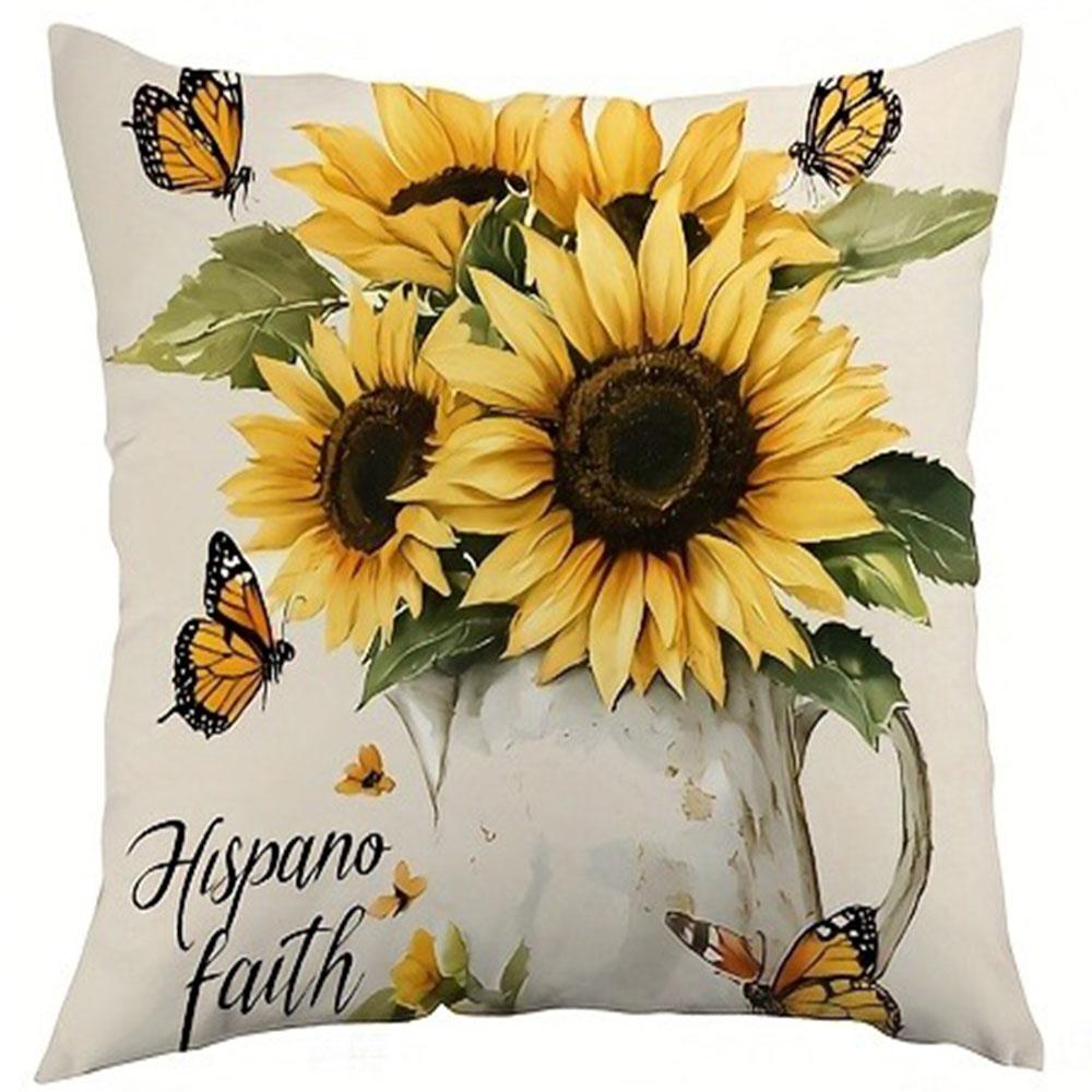 

Black and White Geometric Line PillowcaseBedroom Living Room Sofa Home Decor Polyester Cushion Cover with Zipper 16x16Inch