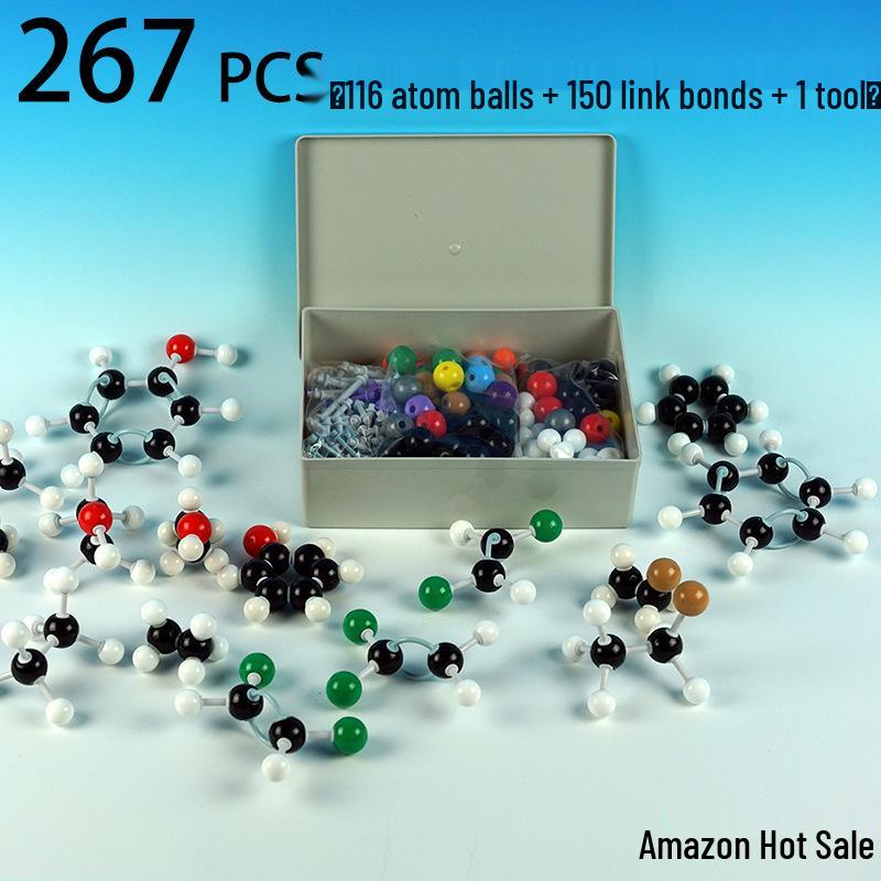 267-Piece CE Certified Organic Molecular Structure Model Set Atom diameter 23mm and 17mm