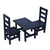 Modern Dollhouses Dining Table With Wooden Chairs 1/6 Scale Miniature Furniture For Display