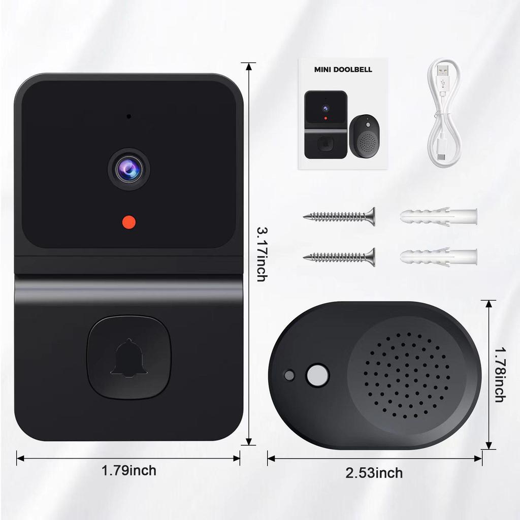 Z30 Wireless Video Doorbell with HD Night Vision and Remote Home Surveillance Intercom