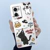 Hülle Für Realme Narzo 50 5G V23 5G Q5i Niedlicher Panda Süße Katzen Silikon Weiche Rückseite RMX3572 RMX3571 Stoßfänger Schutzhülle