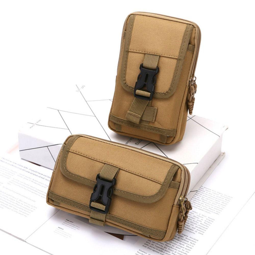 Horizontal/Vertical Style Belt Waist Bag Double Layer Phone Purse Mobile Phone Bags  Outdoor
