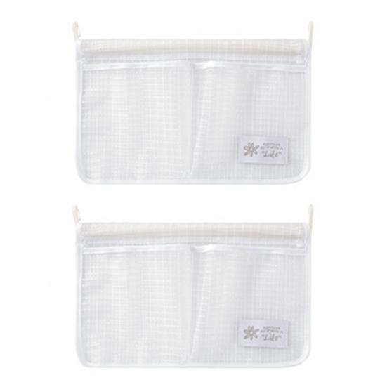 

Yousheng 2 шт., сетчатая сумка для хранения на холодильнике, дизайн с двойным отделением, подвесной органайзер для холодильника, сумка для домашней кухни белый