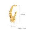 Fashion Angel Wings Stainless Steel Earrings Suitable for Women's Daily Wear Simple Trend Earrings