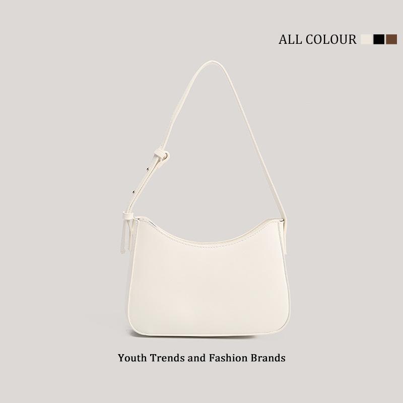 

HENGJINGYX simple niche 2025 underarm new French portable versatile shoulder bag women s underarm bag
