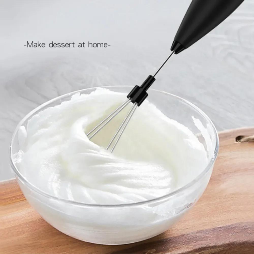 Powerful Electric Milk Whisk, Handheld Mini Whisk for Coffee, Cappuccino, Latte, Kitchen & Household Tools