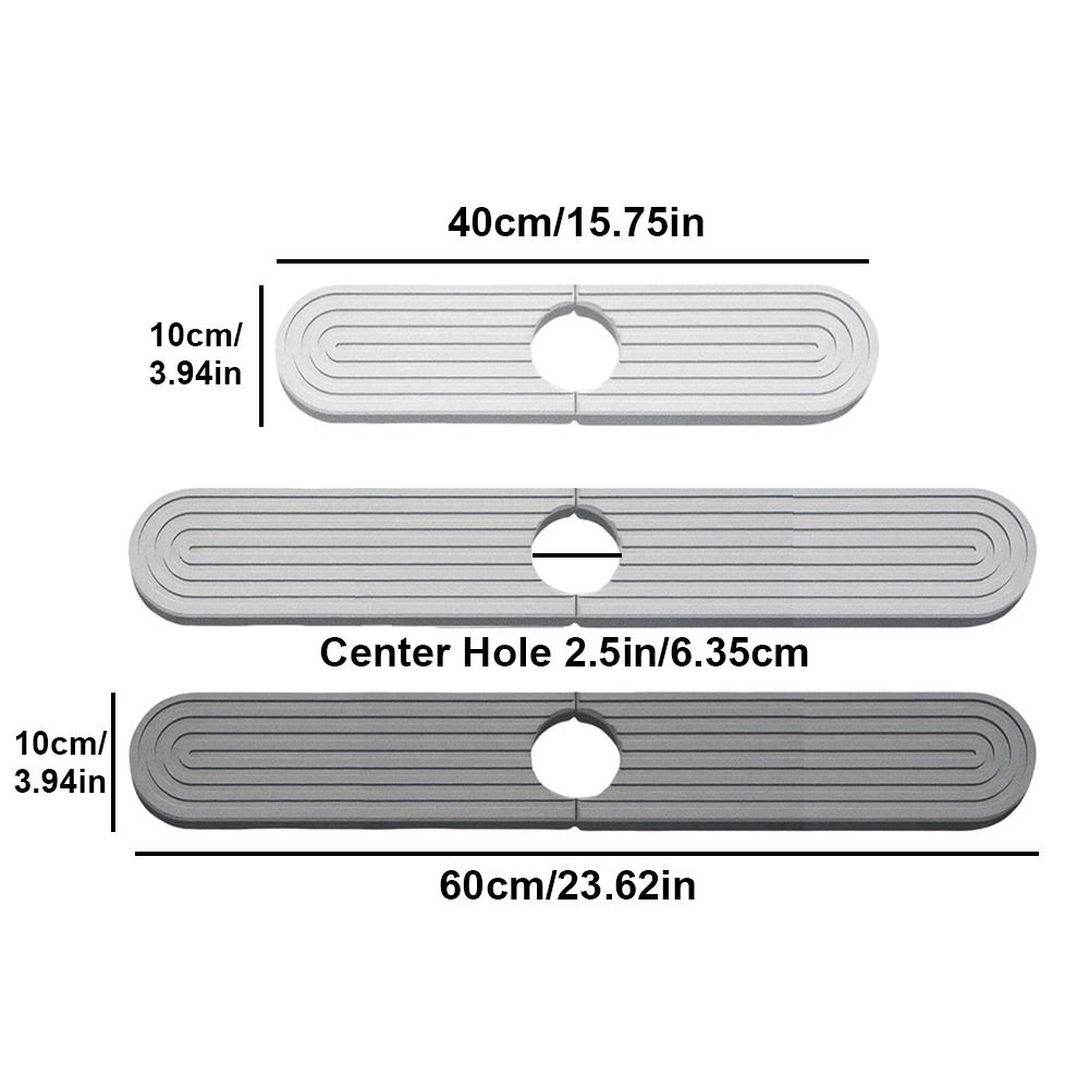 1Pairs Quick Dry Sink Splash Guard Super Absorbent Washbasin Mat Durable Drying Mats  Bathroom