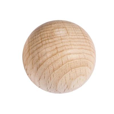 Raw Wood Balls, Undrilled, 50mm, 2 Pcs