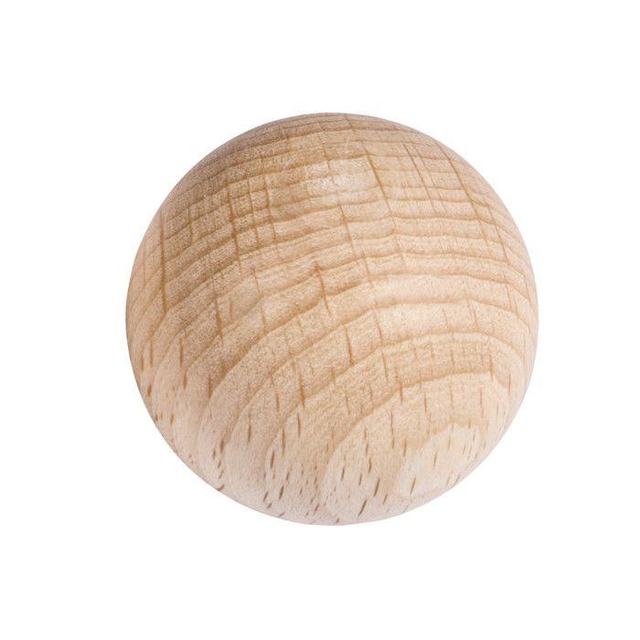 Boules en bois ø 50 mm Non percées 2 pièces