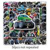 50 Large Bike Graffiti Personalized Cool Children's Car DIY Water Cup Mobile Suitcase Stickers Waterproof
