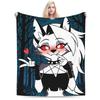 Sexy Loona Anime Plüschdecken Kinder Erwachsene Helluva Boss Flanell Überwurf für Wohnzimmer Warm Qualität Bettdecke Geschenk