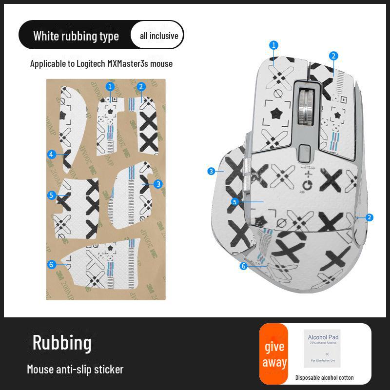 Logitech MX Master 3S Anti-Slip & Sweat-Absorbent Mouse Sticker Set