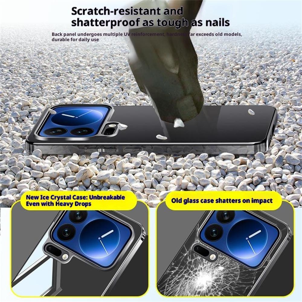 For Xiaomi 17 Pro Max Case Electroplating PC Phone Back Cover with Camera Lens Protector