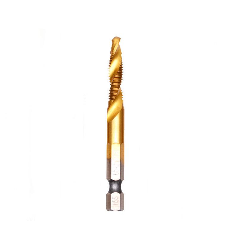 6542 High-Speed Steel Multi-Functional Taper Tap: Spiral Design for Drilling, Tapping, and Chamfering