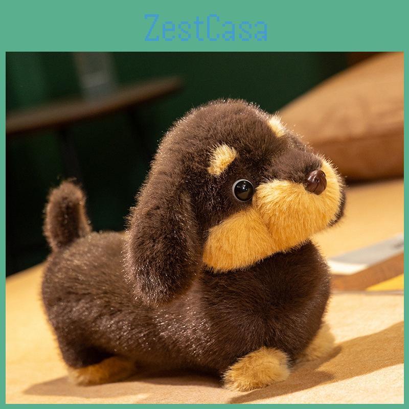 Cute Animal Plush Doll With Short Pile Fabric For Girls Sleep Pillow And Decor