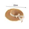 New Lace Outdoor Sun Hat Bow Frills Elegant French-style Beach Hat Stylish Lace Straw Cap